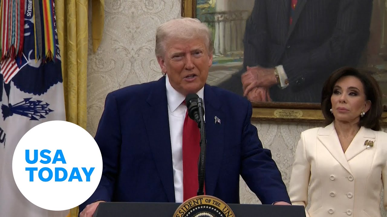 Trump defends tariff efforts when asked about 'TACO trade'