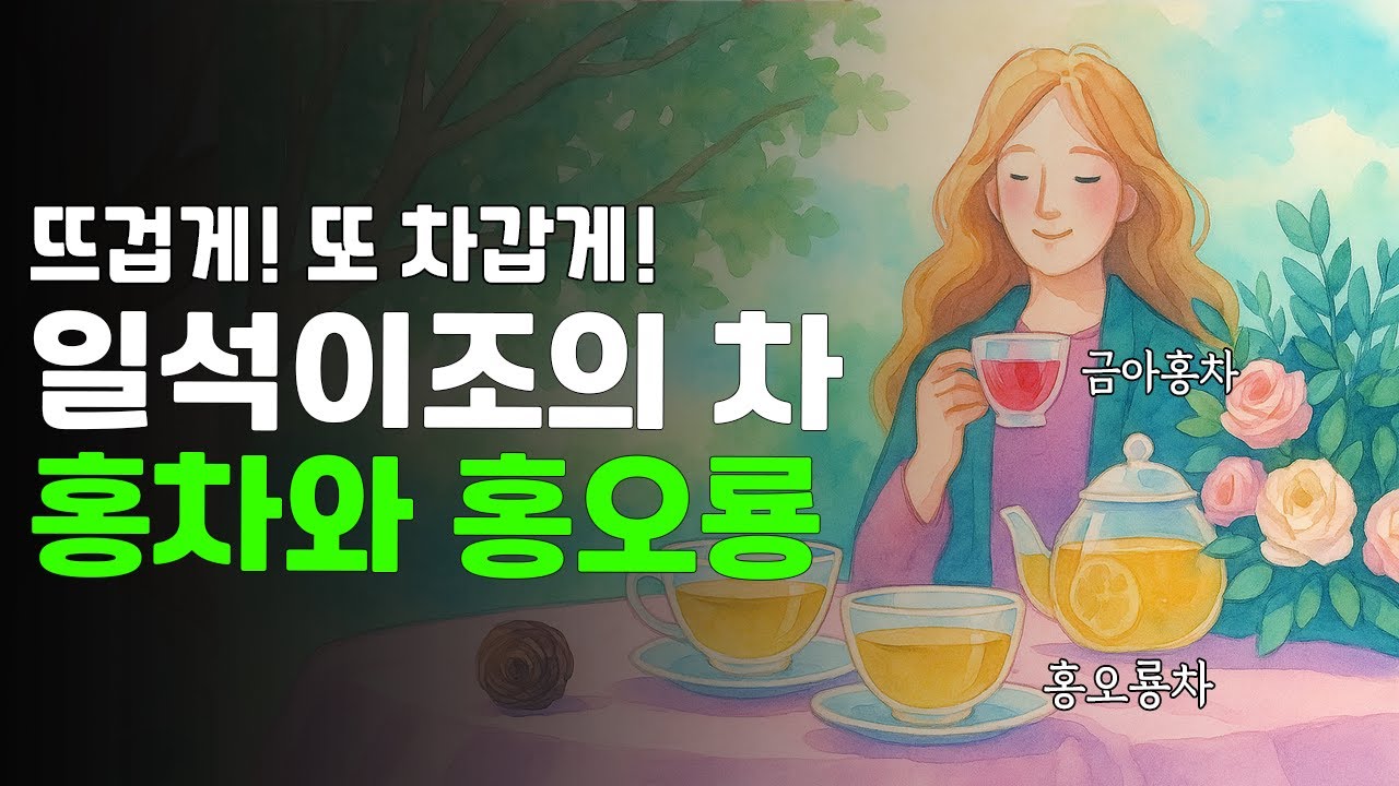 일석이조의 차 홍차와 홍오룡차