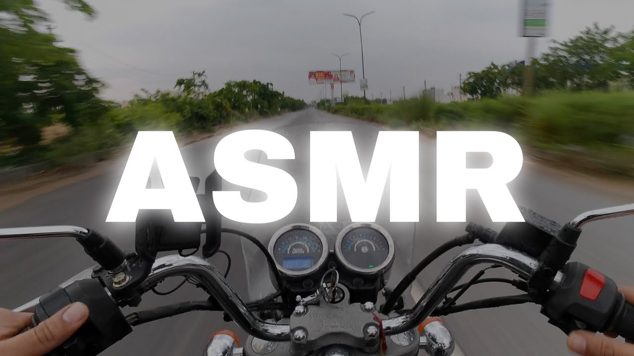 ASMR: Royal Enfield Rain Ride | Thunderbird 500 Raw Exhaust with Air | Relaxing Bike Sounds