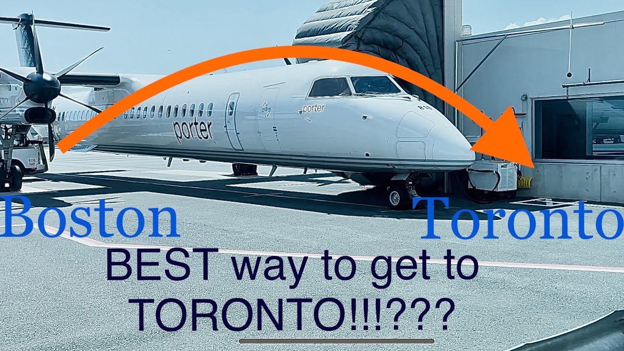 BEST way to get to TORONTO???!!! Boston to Toronto on Porter airlines. “My review”