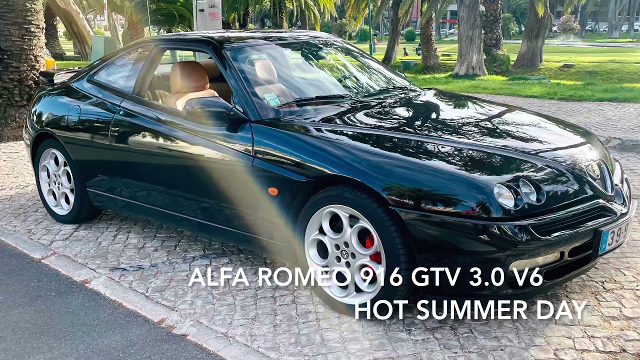 Alfa Romeo 916 GTV - hot summer day run - busso sound