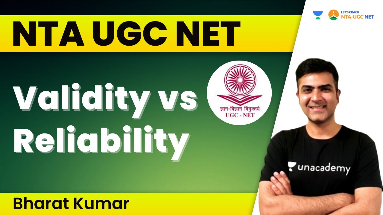 Validity vs Reliability | NTA UGC NET | Bharat Kumar