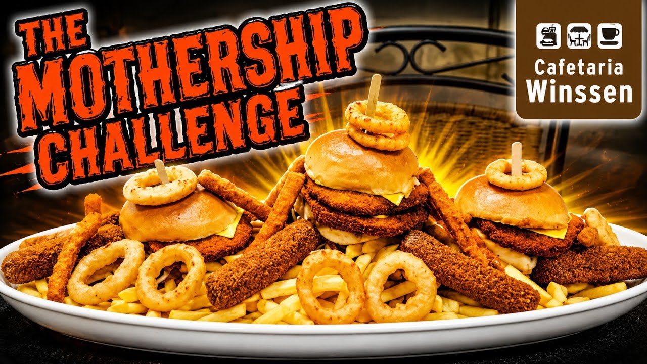 I TRIED THE MOTHERSHIP CHALLENGE! AT CAFETARIA WINSSEN! 