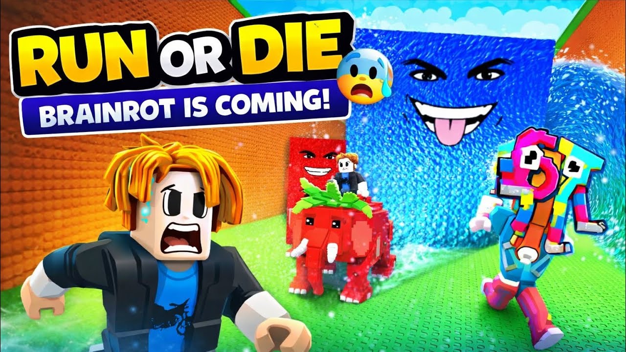 ESCAPE THE BRAINROT TSUNAMI 😱 | Roblox Wave of Brainrots (INSANE RUN!)