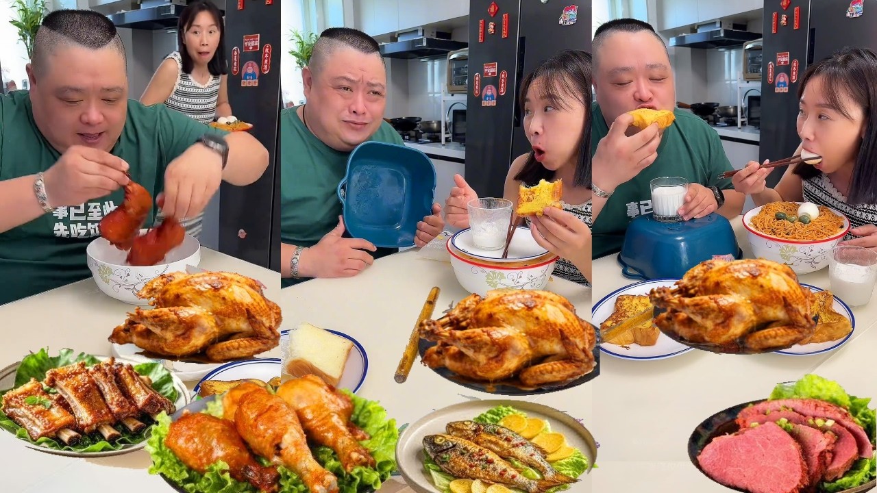 蠢老公悄悄藏雞腿被我發現，趁他不注意偷走，最後發現沒了後氣哭了！【胖嫂美食】