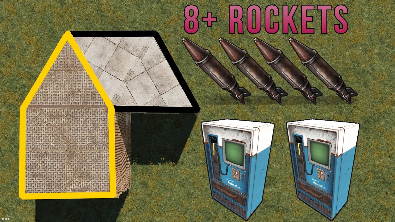 Rust Vending Machine Shop Base Design V2 (Drone Accessible) - Build Guide