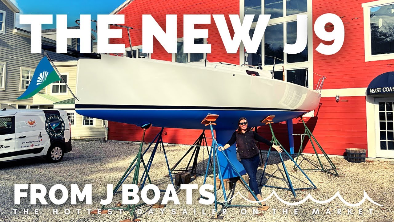 The NEW J9 from JBoats - most comfortable daysailer ever? Sleek, tiller steer J/Boat sailboat