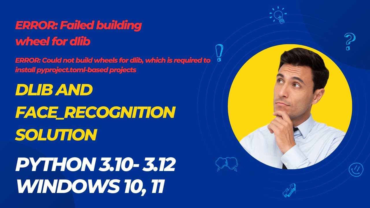 Dlib installation face recognition error solution in Pycharm for  Python 310-32 in 2024