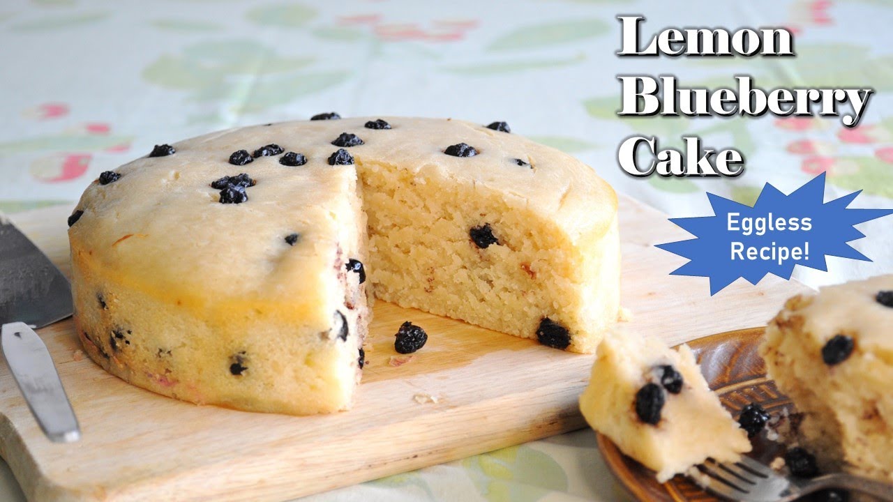 How to make Eggless Lemon Blueberry Cake| Moist and Spongy!