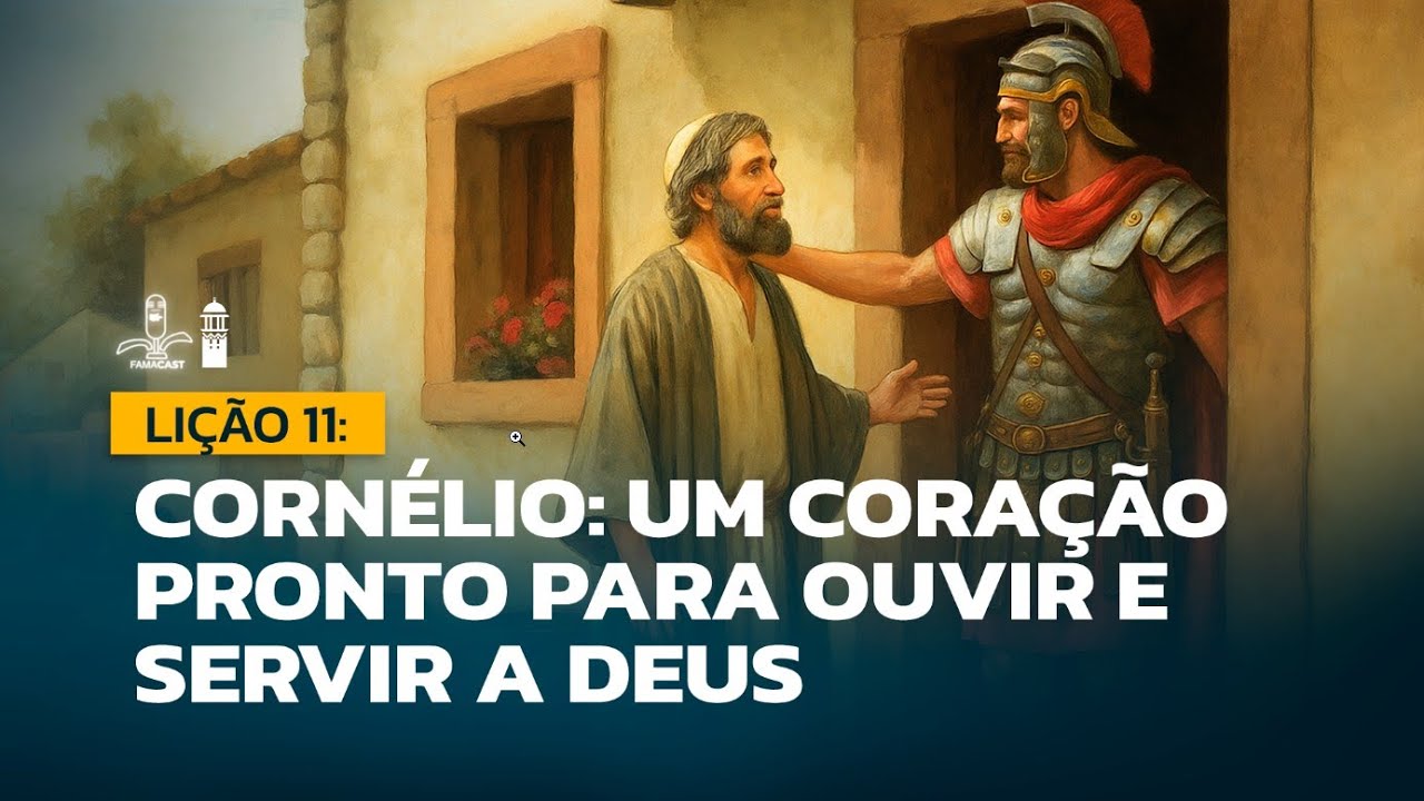 FAMACAST | REDE FAROL | LIÇÃO 11 - CORNÉLIO: UM CORAÇÃO PRONTO PARA OUVIR E SERVIR A DEUS