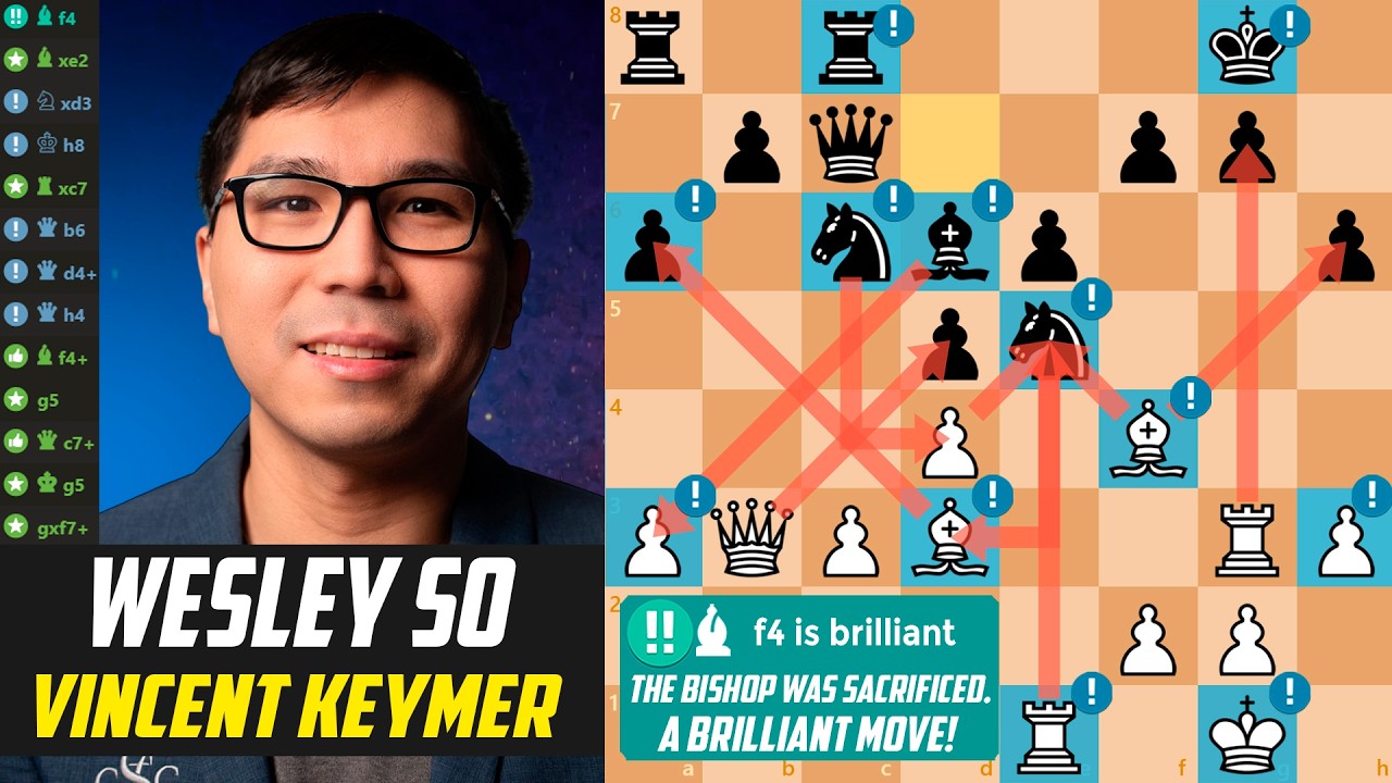 ♟️Wesley So OUTPLAYS Vincent Keymer!                                                [Stockfish 17]
