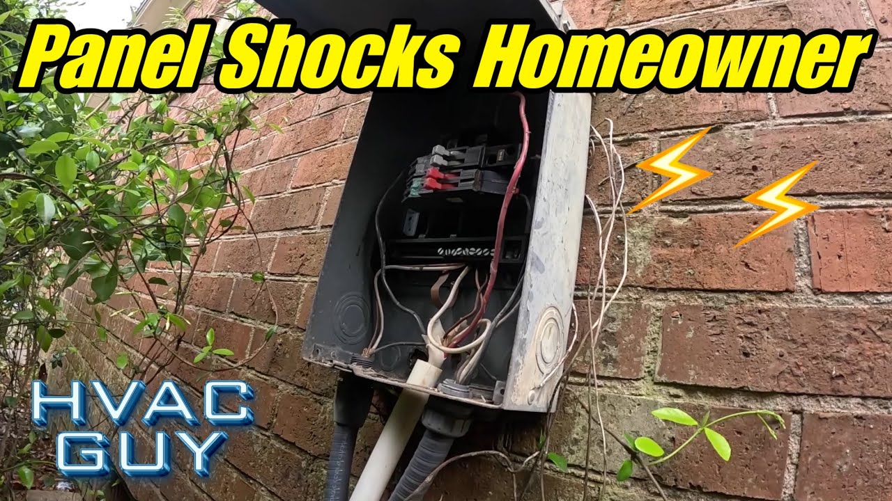 Breaker Tripped, Then It Shocked The Home Owner! #hvacguy #hvaclife #hvactrainingvideos