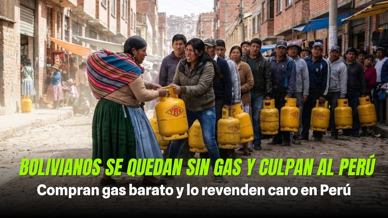 BOLIVIANOS SE QUEDAN SIN GAS Y CULPAN AL PERÚ, Compran gas barato y lo revenden caro en Perú