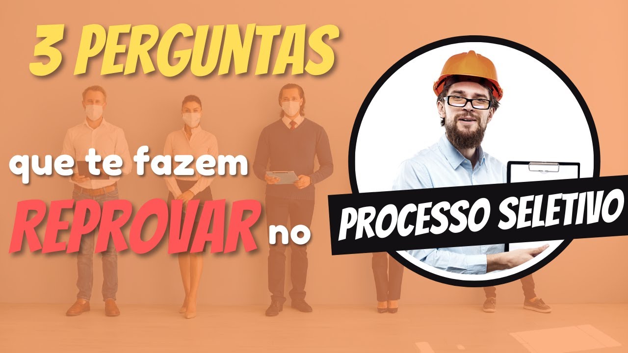 TÉCNICO EM SEGURANÇA DO TRABALHO - 3 Perguntas Que MAIS REPROVAM Em Entrevista de Emprego