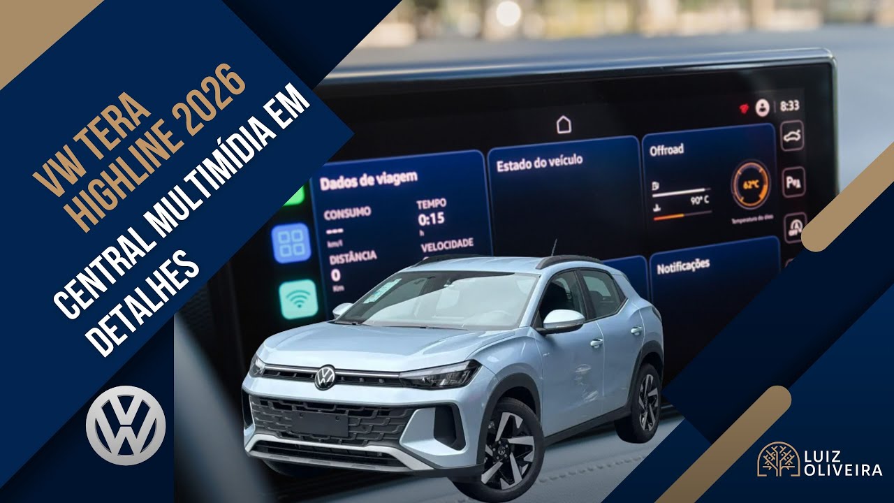 VW Tera Highline 2026: Central Multimídia em Detalhes
