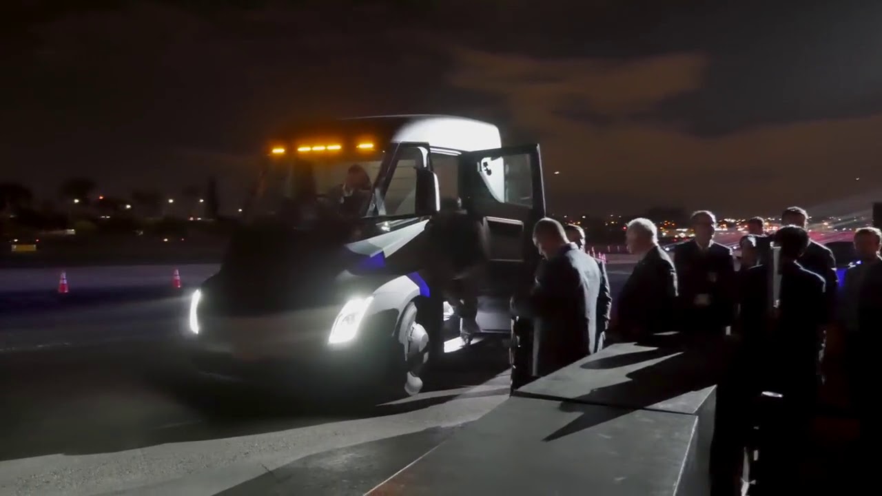 tesla semi acceleration  4K footage up close and personal   YouTube 720p