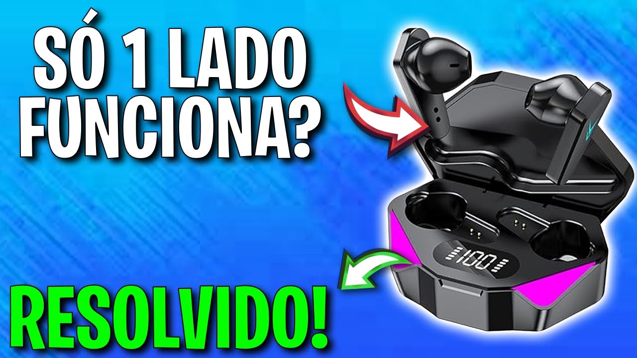 Fone bluetooth X15 TWS SÓ FUNCIONA 1 LADO? RESOLVIDO✅