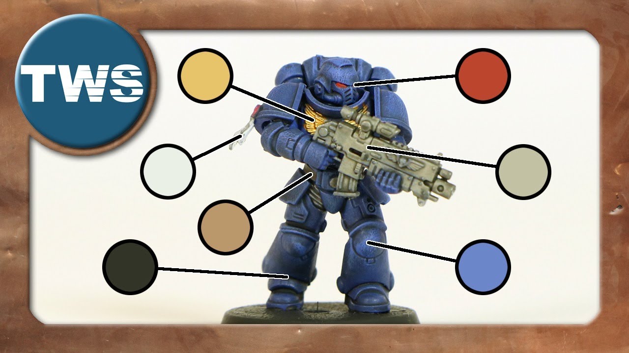7 Farben sind genug: Warhammer 40k-Space Marine bemalen für Einsteiger (Tutorial, Tabletop, TWS)