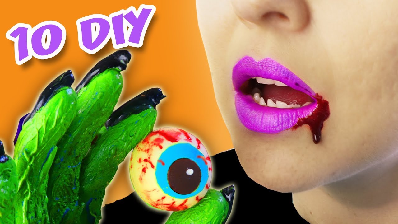 10 DIY HALLOWEEN RECOPILACIÓN - BROMAS - DECORA TU FIESTA DE HALLOWEEN - | Manualidades aPasos