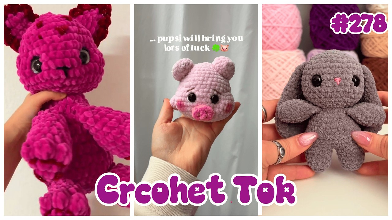 🧶💖 Crochet Tok Compilation - Crochet Tok Fam 🧶💖 #278
