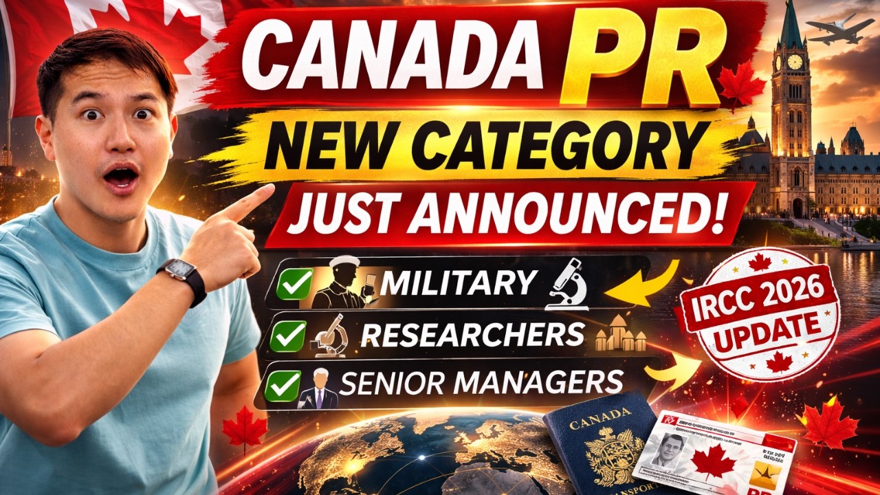 Canada PR 2026 Update: New Category-Based PR for Military, Researchers & Senior Managers #canadapr