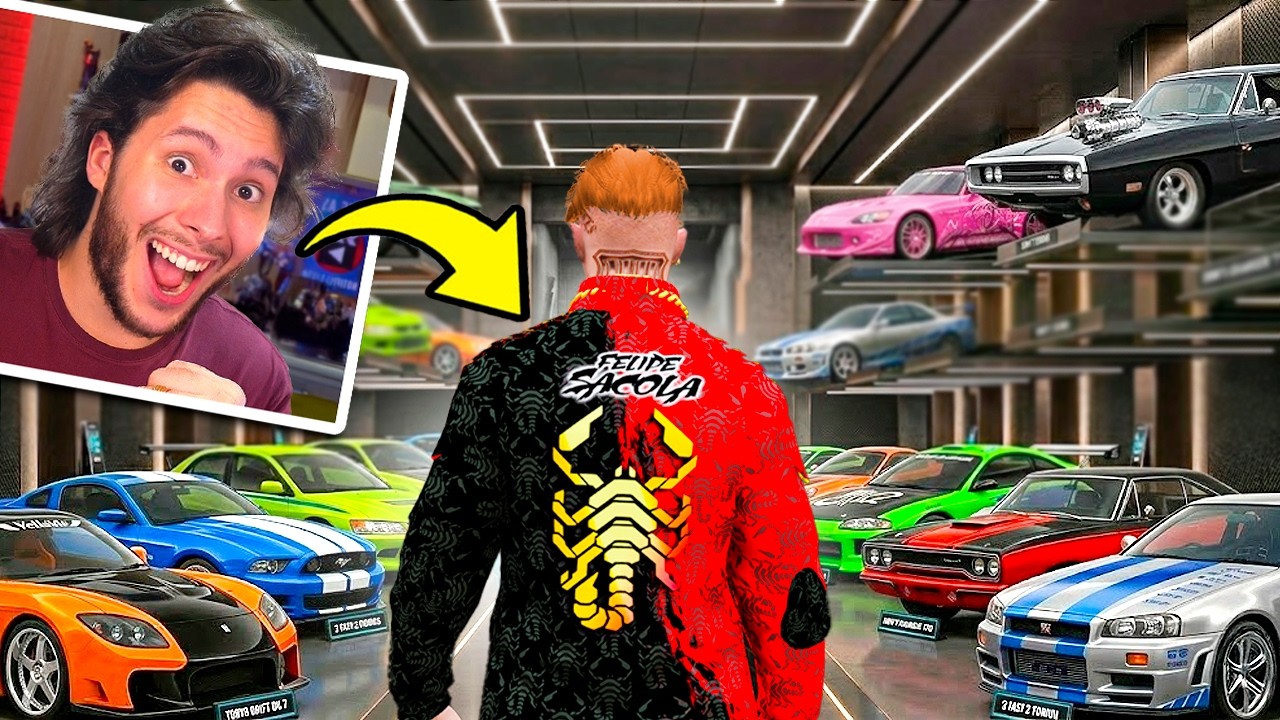 Colecionando SUPER CARROS na MINHA GARAGEM SECRETA! (GTA 5 RP)