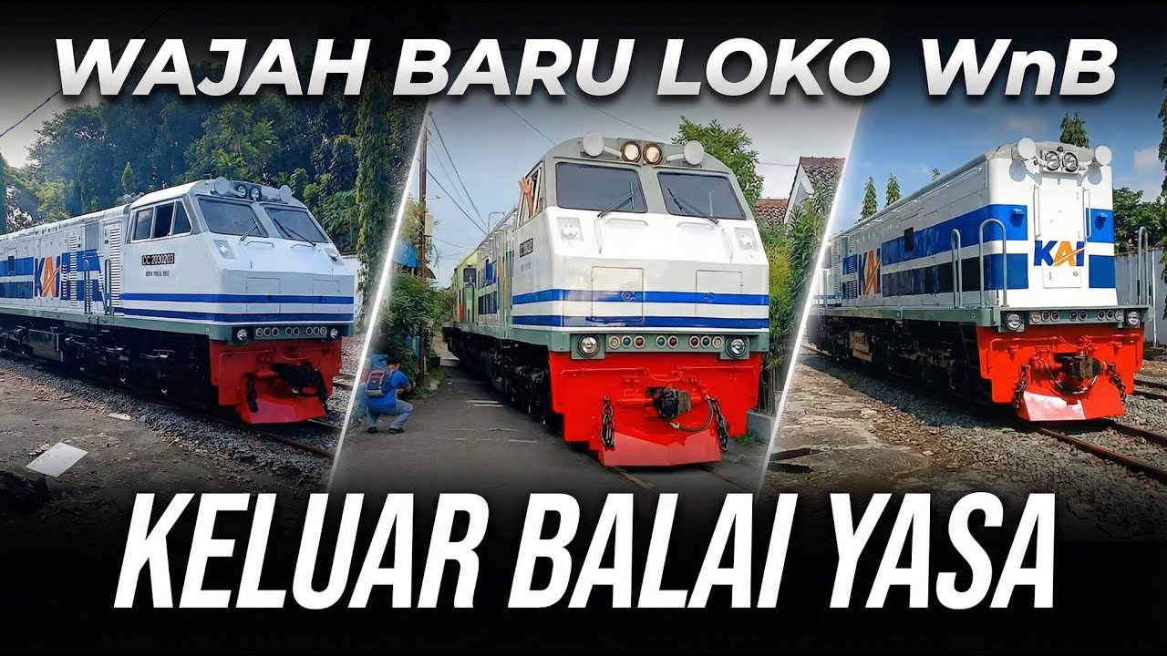 KELUAR DAN PENGIRIMAN LOKO LIVERY DUA GARIS BIRU TERBARU DI INDONESIA