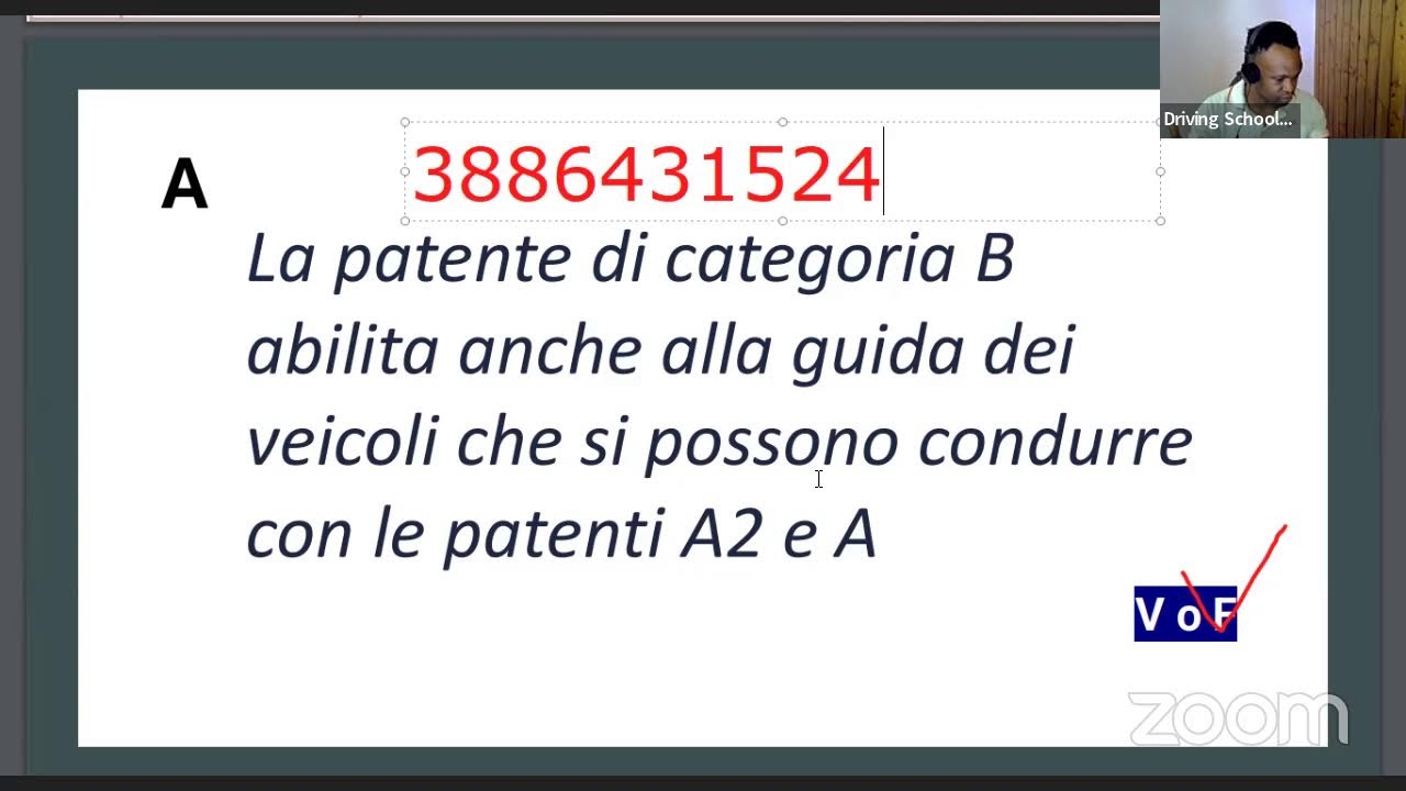 PATENTE B QUIZ TEST EP 6