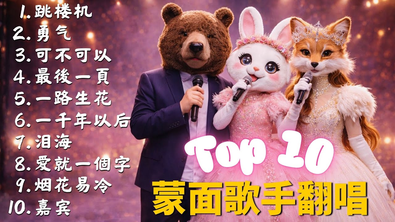 蒙面歌手十大最佳翻唱歌曲【抖音热门歌曲】抖音上现在最热门的歌曲 | 跳楼机, 勇气, 可不可以, 最後一頁, 一路生花, 一千年以后