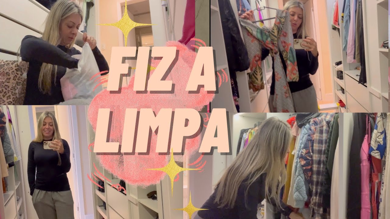 Destralhe e organização do meu closet ✨ Fiz a limpa