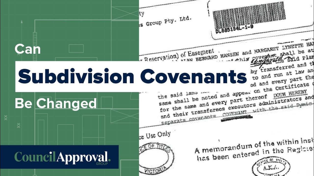 Can Subdivision Covenants Be Changed