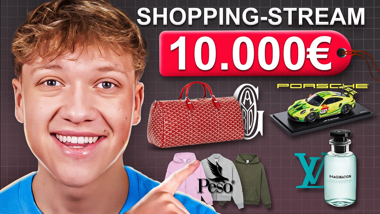 Ich KAUFE für 10.000€ Neue Sachen... (Shopping Stream)