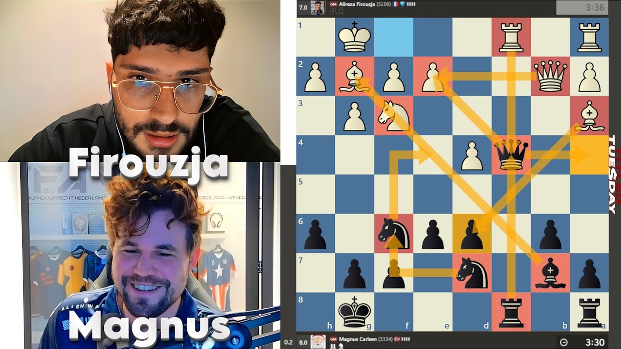 CRAZY CONTENT!!! GM Alireza Firouzja vs GM Magnus Carlsen