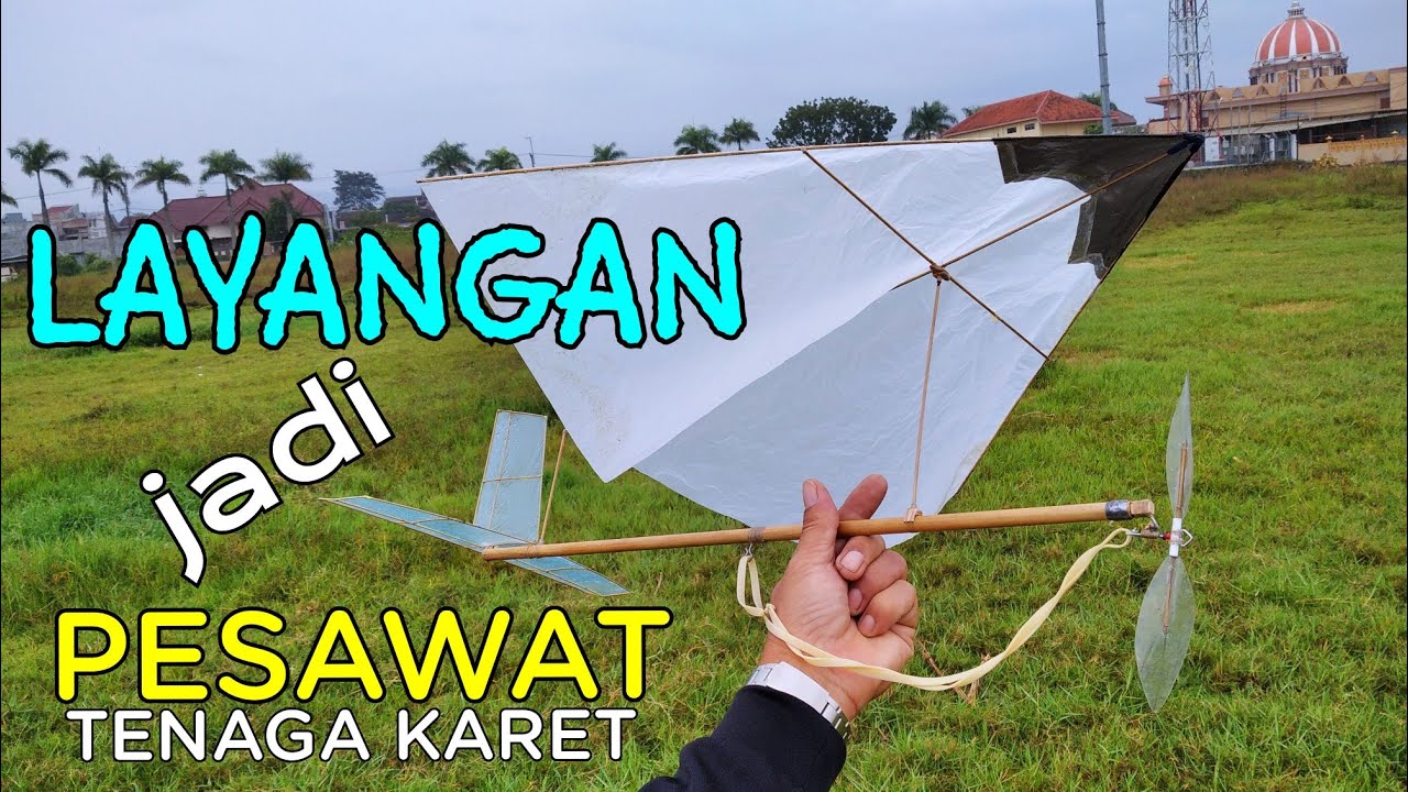 Build a ROGALLO KITE WINGS rubber power plane_pesawat tenaga karet BISA UNTUK LAYANGAN