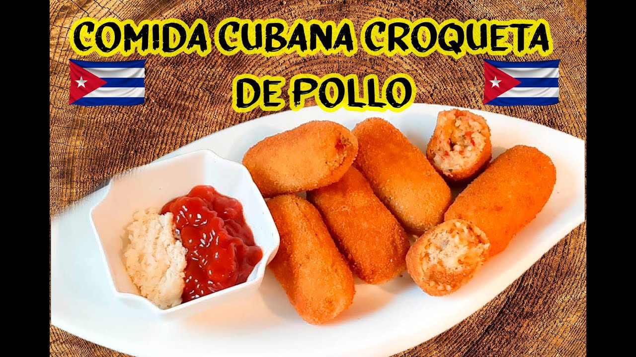 Comida Cubana Croqueta de Pollo Paso a Paso