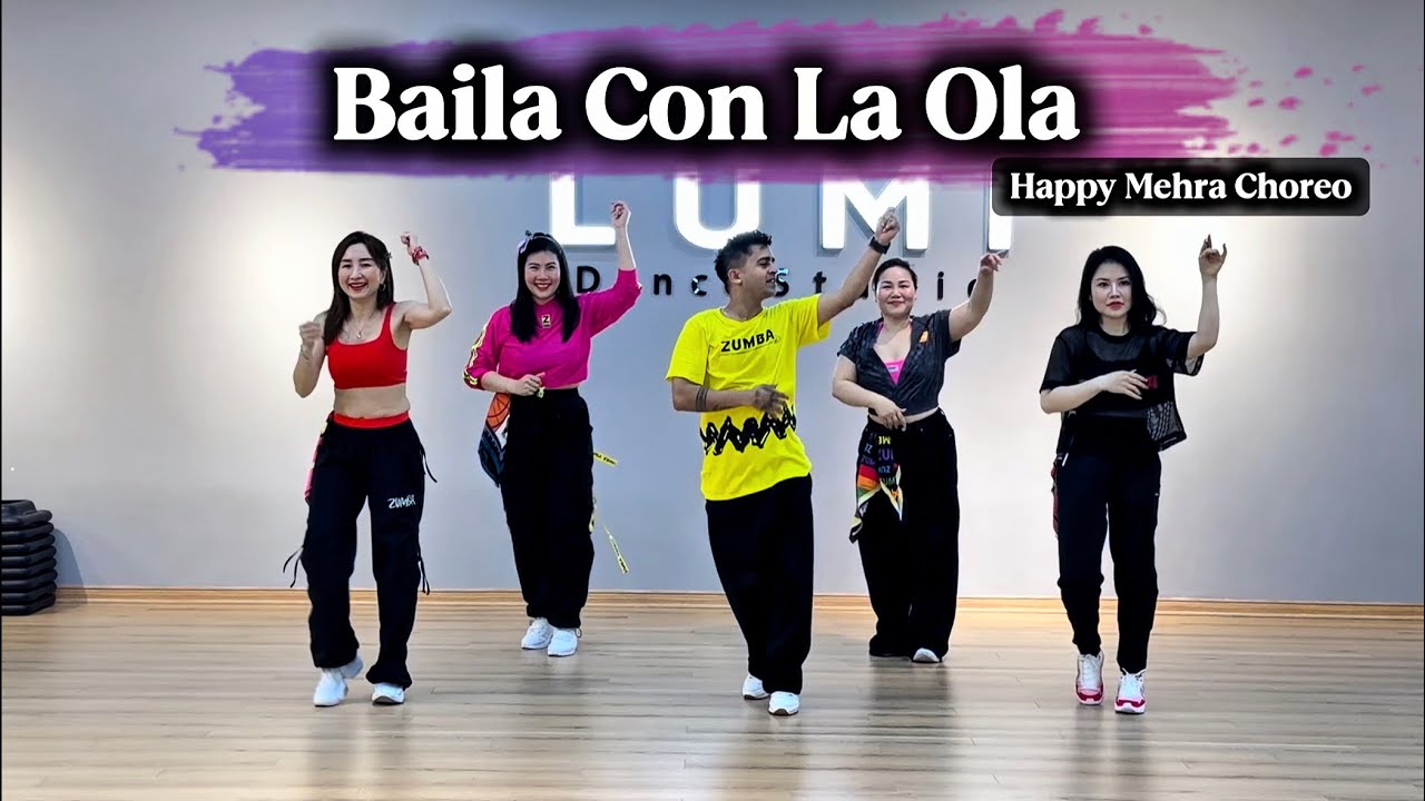 Baila Con La Ola - Amira Syahira Ft. Nasrul Syahmi | Zumba Fitness | Happy Mehra Choreography 