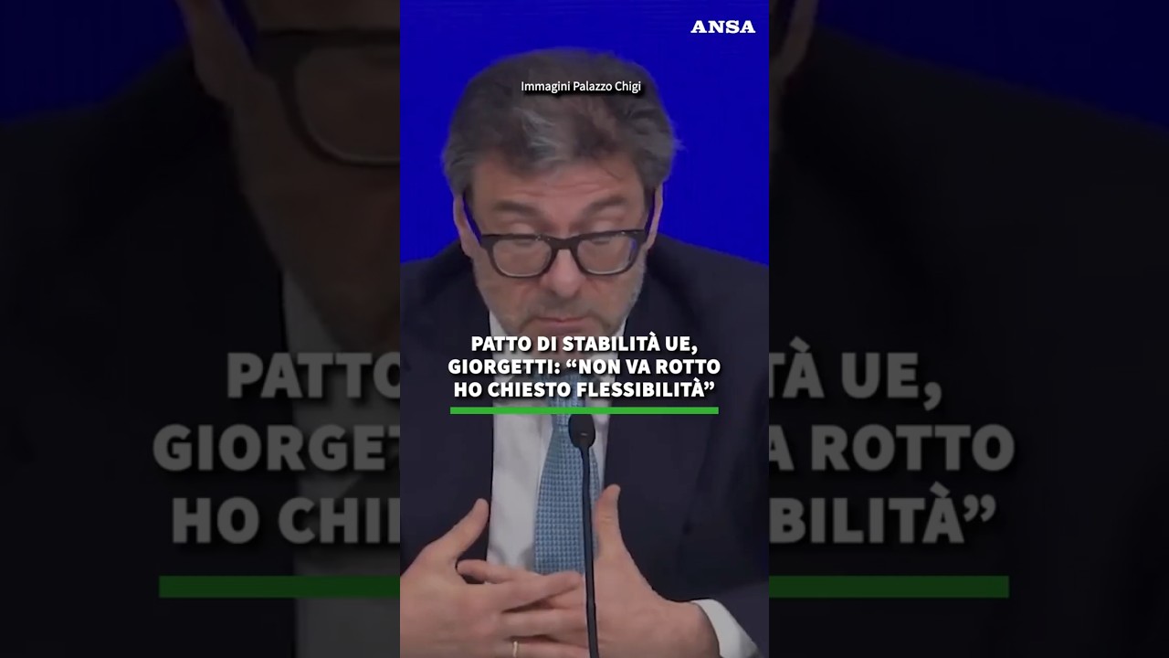 EU Stability Pact, Giorgetti: 