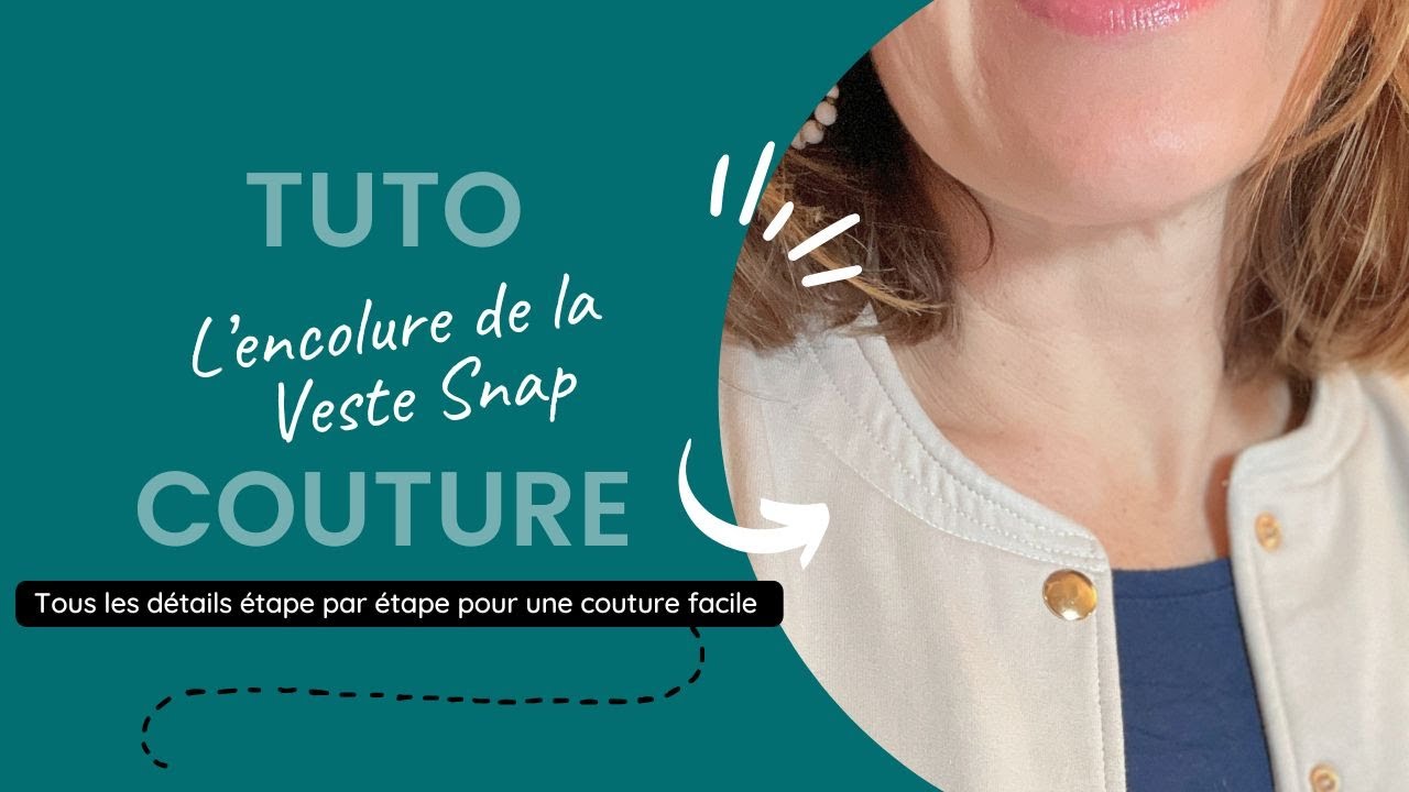 Tuto couture : Le col de la veste snap