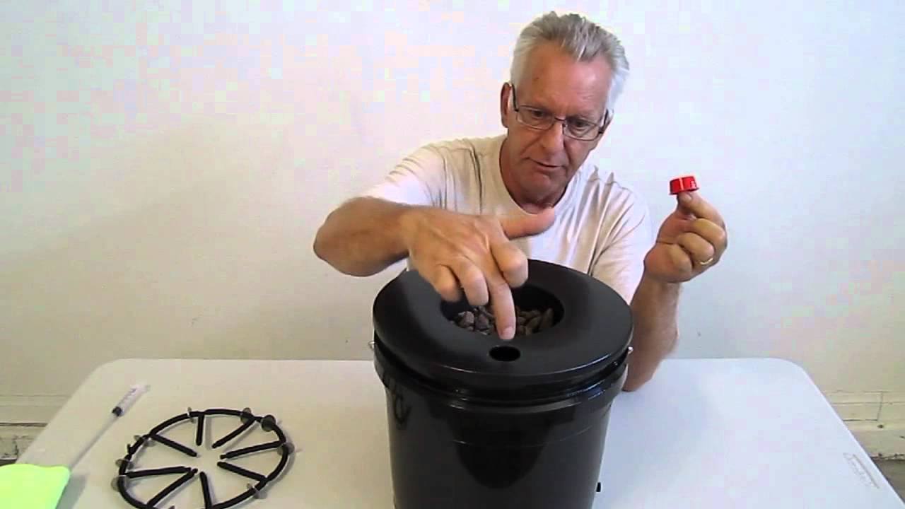 Eco Flo Black Widow DWC Grow Bucket Hydroponics Systems With AIT Air Injection Technology