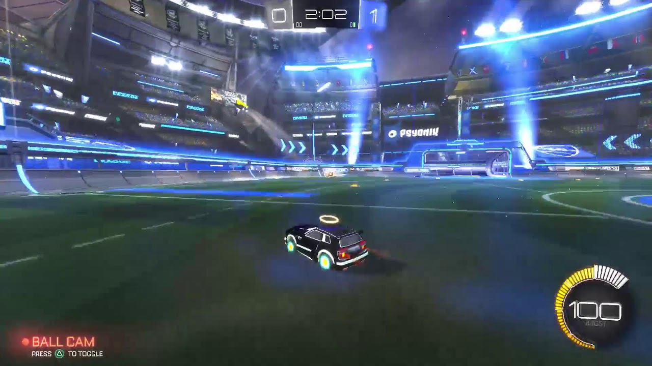 Playing Rocket League with callum