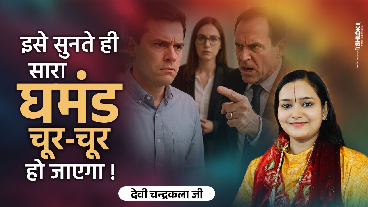 👉 इसे सुनते ही सारा घमंड चूर चूर हो जाएगा ! Ghamand Karne Se Kya Hota Hai ?  देवी चन्द्रकला जी