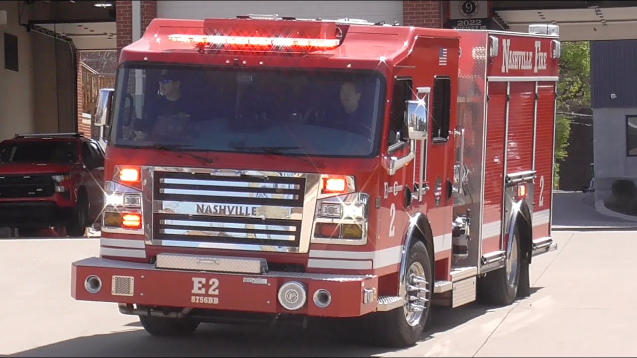 Nashville Fire Dept. Engine 2 Responding 3/24/2025