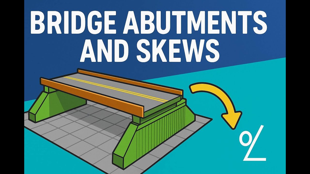 CIVIL 3D-Bridge Abutments and Skews