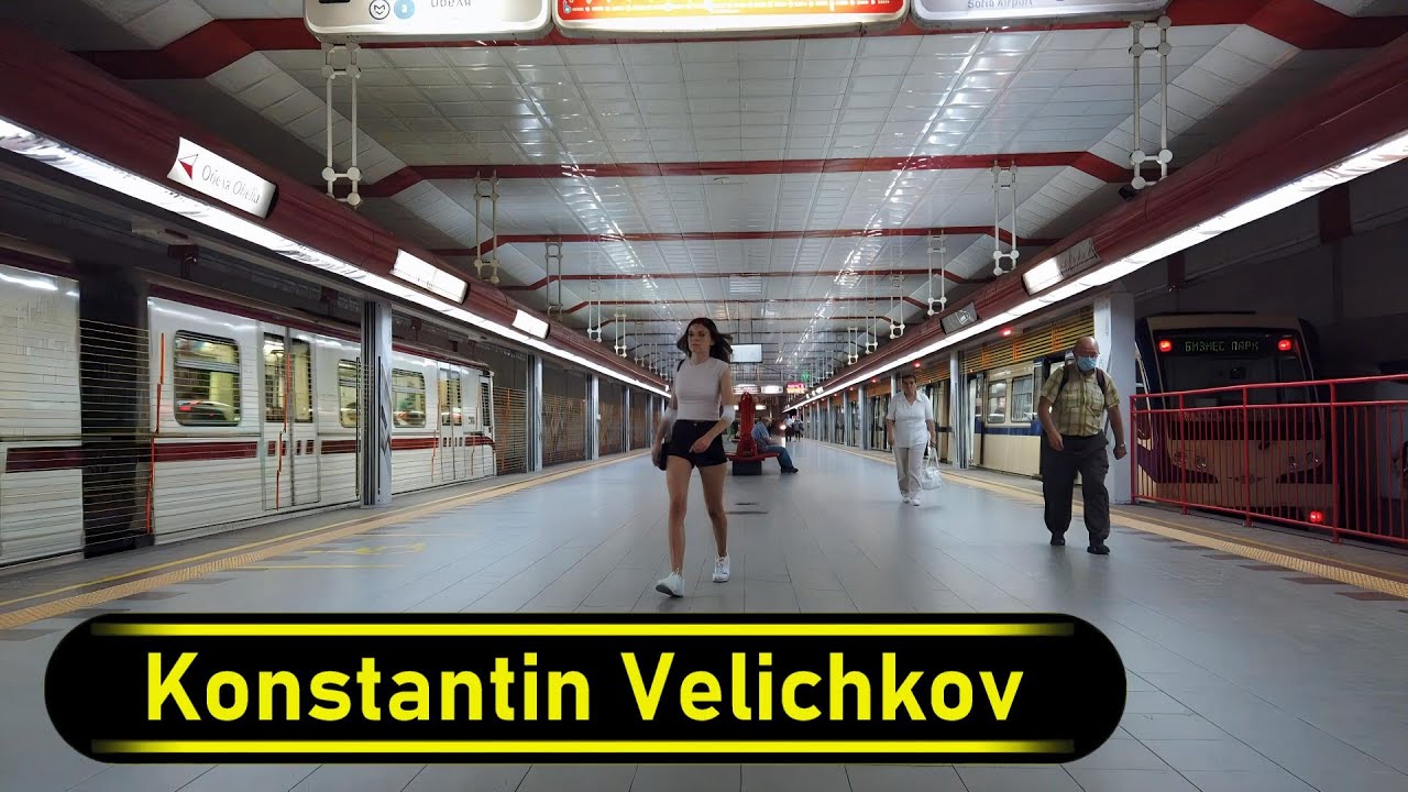 Metro Station Konstantin Velichkov - Sofia 🇧🇬 - Walkthrough 🚶