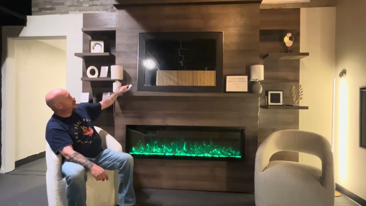 Modern Flames Spectrum Slimline Electric Fireplace & AllWood Media Wall Review | Features & Pricing