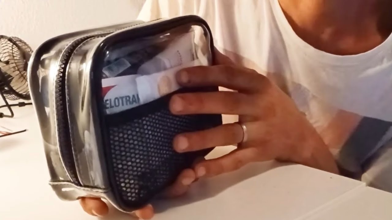 Greek ASMR | What's in my toiletry bag! #travelbag #greekasmr #asmrmalevoice