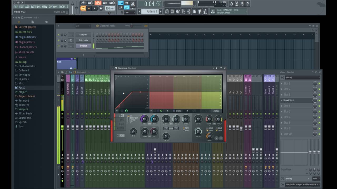 FL Studio Tutorial: Maximus (Compresion Multibanda)