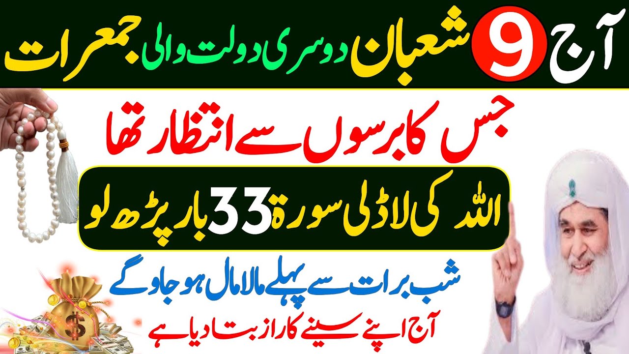 Aaj 9 Shaban Dusri Jumerat Ke Din Surah Kausar Ka Wazifa | Urdu Islami Series | Jumerat Ka Wazifa 