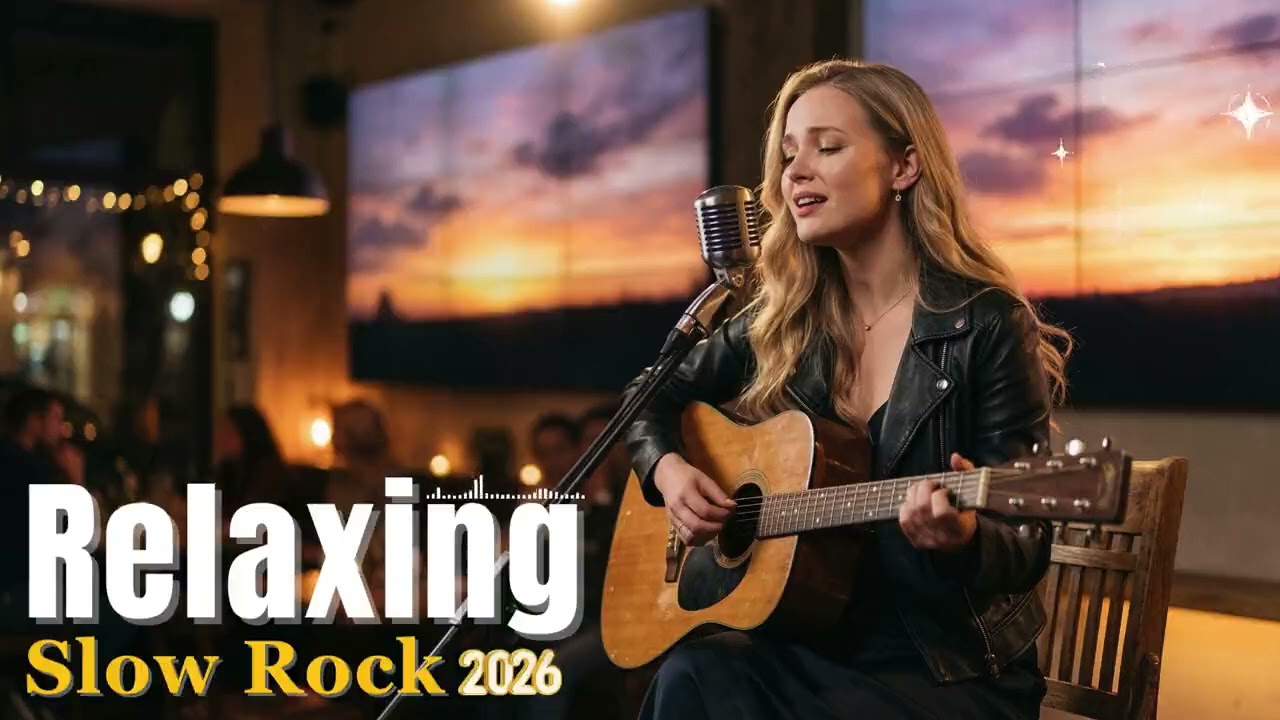 A Slow Song for a Silent Sunset – Calm Slow Rock Guitar Music for Relaxing Evening