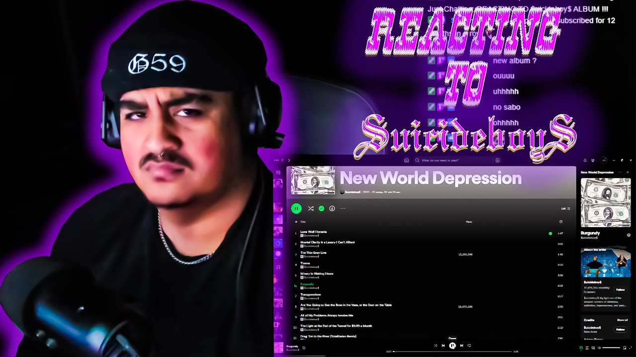 First Time Hearing $uicideboy$ - Misery in Waking Hours // Burgundy [Reaction]